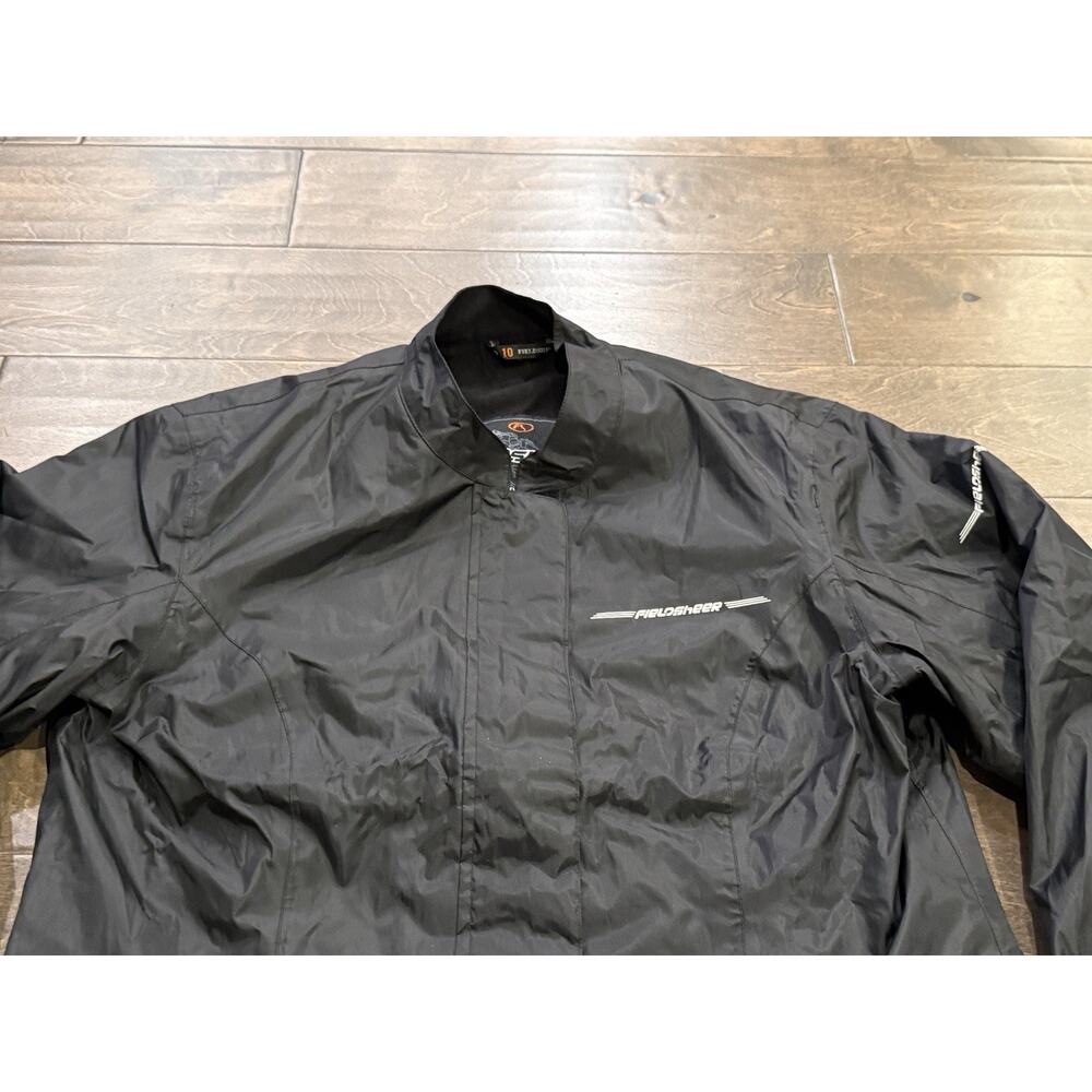 Fieldsheer FS Motorcycle Womens Black Full Zip Windbreaker Lined Jacket Size 10 - Picture 4 of 10